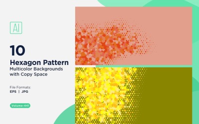 colorful Hexagon of Various Sizes Versatile Pattern Background 441