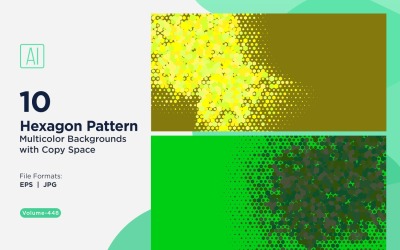 colorful Hexagon of Various Sizes Versatile Pattern Background 448