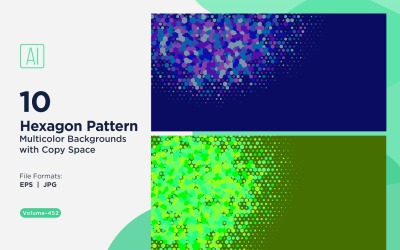 colorful Hexagon of Various Sizes Versatile Pattern Background 452