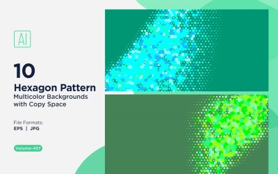 colorful Hexagon of Various Sizes Versatile Pattern Background 457