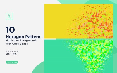 colorful Hexagon of Various Sizes Versatile Pattern Background 459