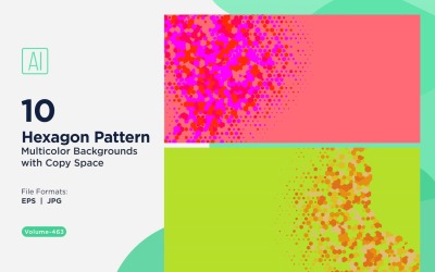 colorful Hexagon of Various Sizes Versatile Pattern Background 463