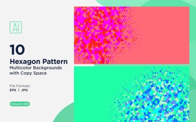 colorful Hexagon of Various Sizes Versatile Pattern Background 465