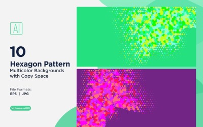 colorful Hexagon of Various Sizes Versatile Pattern Background 466