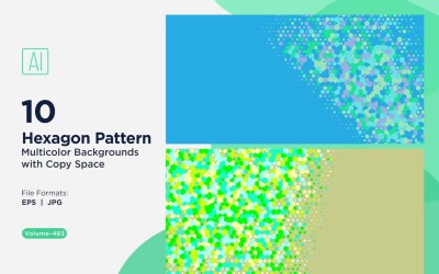 colorful Hexagon of Various Sizes Versatile Pattern Background 493