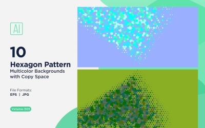 colorful Hexagon of Various Sizes Versatile Pattern Background 505