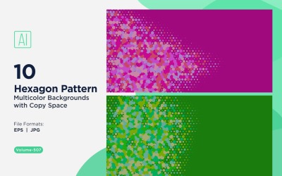 colorful Hexagon of Various Sizes Versatile Pattern Background 507