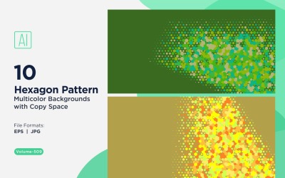 colorful Hexagon of Various Sizes Versatile Pattern Background 509