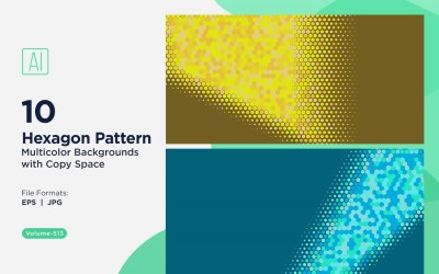 colorful Hexagon of Various Sizes Versatile Pattern Background 513