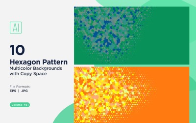 esagono colorato di varie dimensioni modello versatile sfondo 461