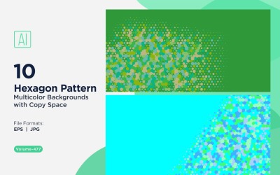 esagono colorato di varie dimensioni versatile modello di sfondo 477