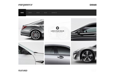 Modèle de site Web réactif pour les pièces automobiles