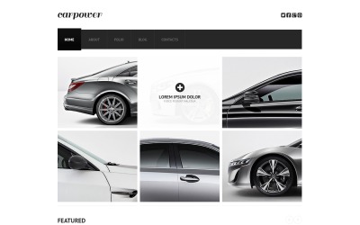 Modèle Web adaptatif pour site de pièces automobiles #44822