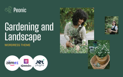 Peonic - Tema de WordPress para jardinería y paisaje