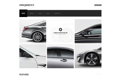 Plantilla de sitio web receptivo de autopartes