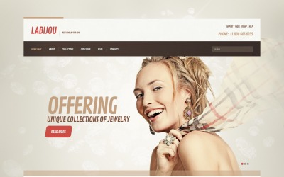 Tema WordPress Flexível para Sites de Joias №44841