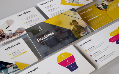 Befektetők – üzleti terv PowerPoint sablon