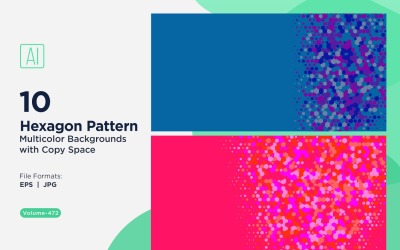 colorful Hexagon of Various Sizes Versatile Pattern Background 472