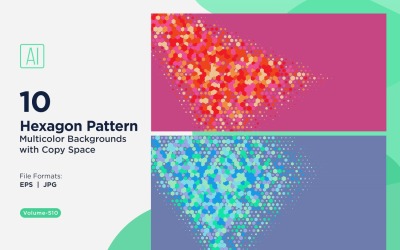 colorful Hexagon of Various Sizes Versatile Pattern Background 510