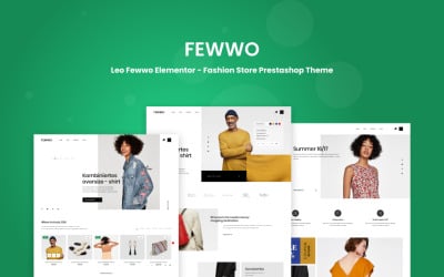 Leo Fewwo Elementor - тема Prestashop для магазина модной одежды