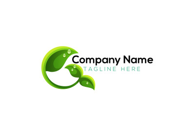 Organic Natural Food Logo Design Template 7