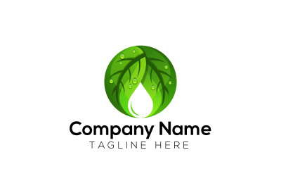 Organic Natural Food Logo Design Template 9