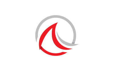 A Letter Template vector icon illustration design V0