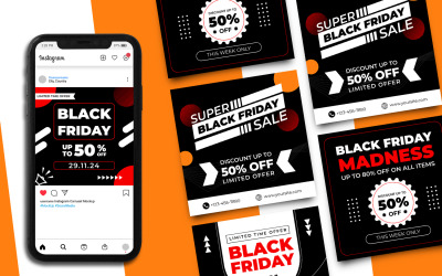 Black Friday Instagram Gönderi Şablonu 3