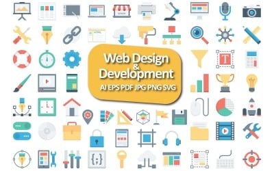 Pack d&amp;#39;icônes de conception et de développement Web