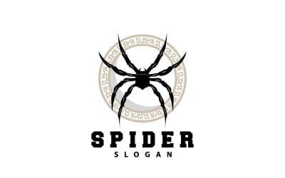 Spider Logo Insect Animal Vector Premium V16