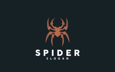 Spider Logo Insect Animal Vector Premium V1