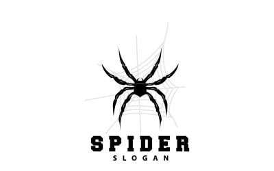 Spider Logo Insect Animal Vector Premium V8