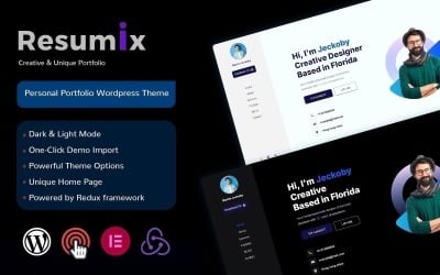 Resumix – Thème WordPress pour portfolio personnel