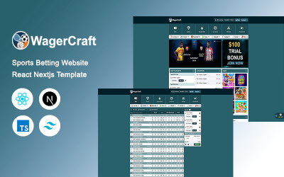WagerCraft - Modèle React Nextjs pour site de paris sportifs