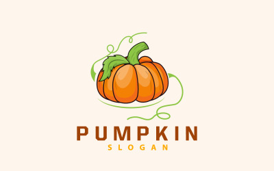Logo zucca premium Halloween Fruit Design V5