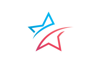 Modèle de conception de logo d&amp;#39;étoile, conception d&amp;#39;illustration vectorielle de logo d&amp;#39;étoile rapide V0