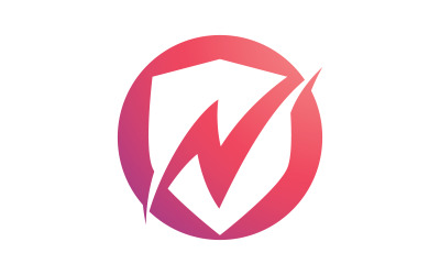 Shield logo template . vector shield  icon V12