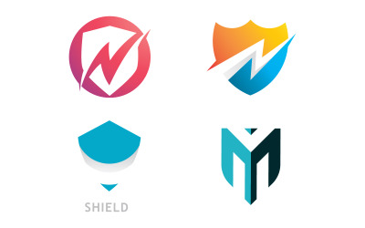 Shield logo template . vector shield  icon V14