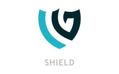 Shield logo template . vector shield  icon V3