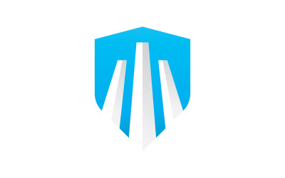 Shield logo template . vector shield  icon V6