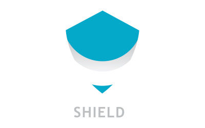 Shield logo template . vector shield  icon V8