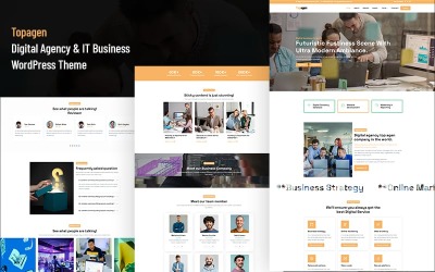 Topagen - Digital Agency &amp;amp; IT Business WordPress-tema