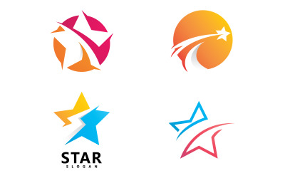 Vorlage für Stern-Logo-Designs, Fast-Star-Logo, Vektorgrafik-Design V15