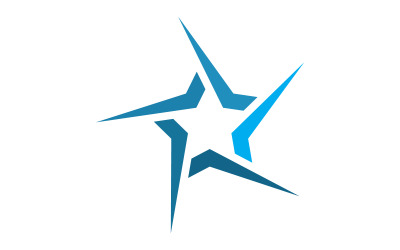 Yıldız logo tasarım şablonu, Hızlı yıldız logo Vektör çizim tasarımı V4
