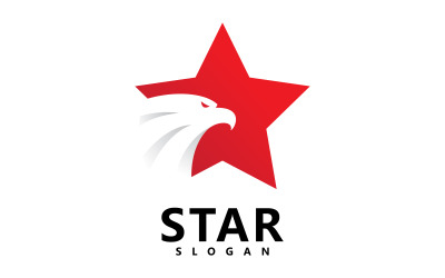 Yıldız logo tasarım şablonu, Hızlı yıldız logo Vektör çizim tasarımı V9