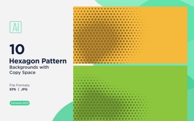 Dynamic Hexagon Pattern Background for Creative Projects 633