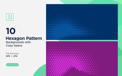 Dynamic Hexagon Pattern Background for Creative Projects 644