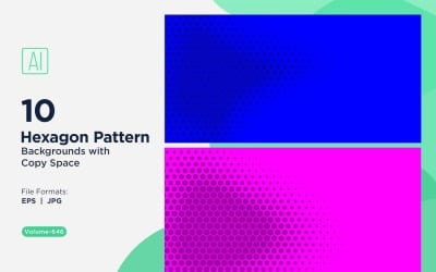 Dynamic Hexagon Pattern Background for Creative Projects 646