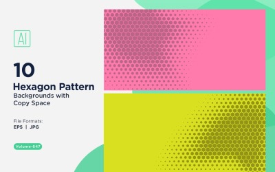 Dynamic Hexagon Pattern Background for Creative Projects 647