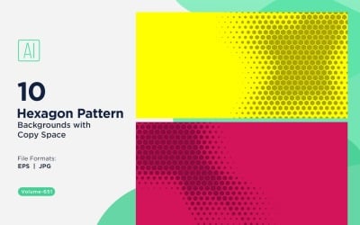 Dynamic Hexagon Pattern Background for Creative Projects 651